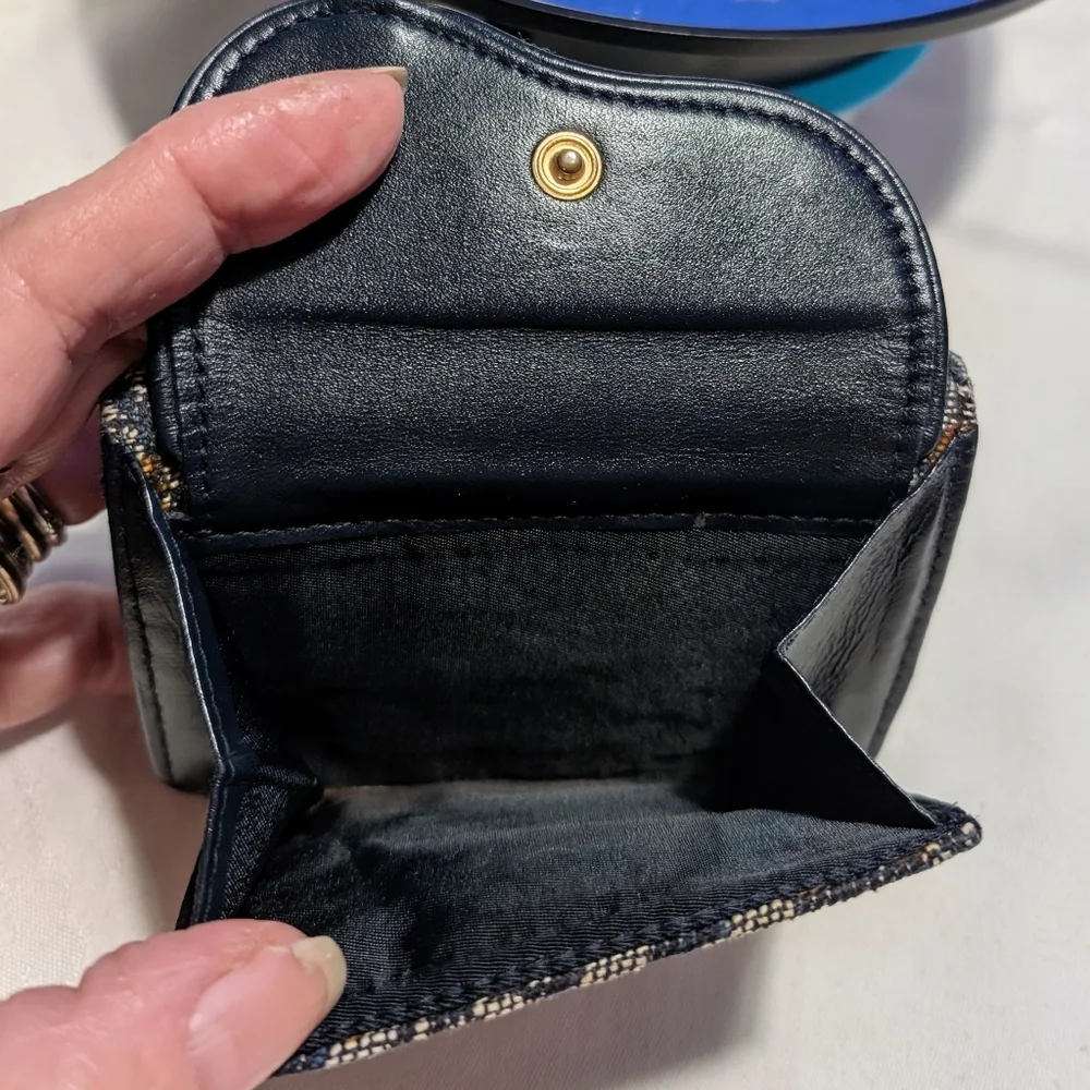 Dior Signature Saddle Monogram Blue Dior Oblique Jacquard And Leather Wallet 🔥